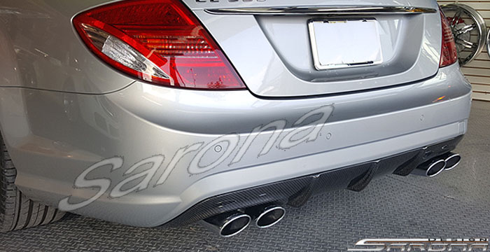Custom Mercedes CL  Coupe Rear Add-on Lip (2007 - 2014) - $790.00 (Part #MB-022-RA)